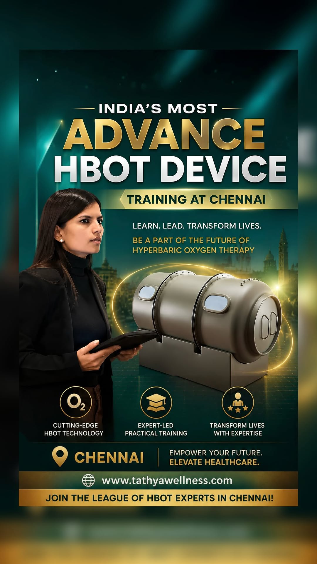 Hyperbaric Oxygen Therapy Chamber — TARS P1 Soft Dive