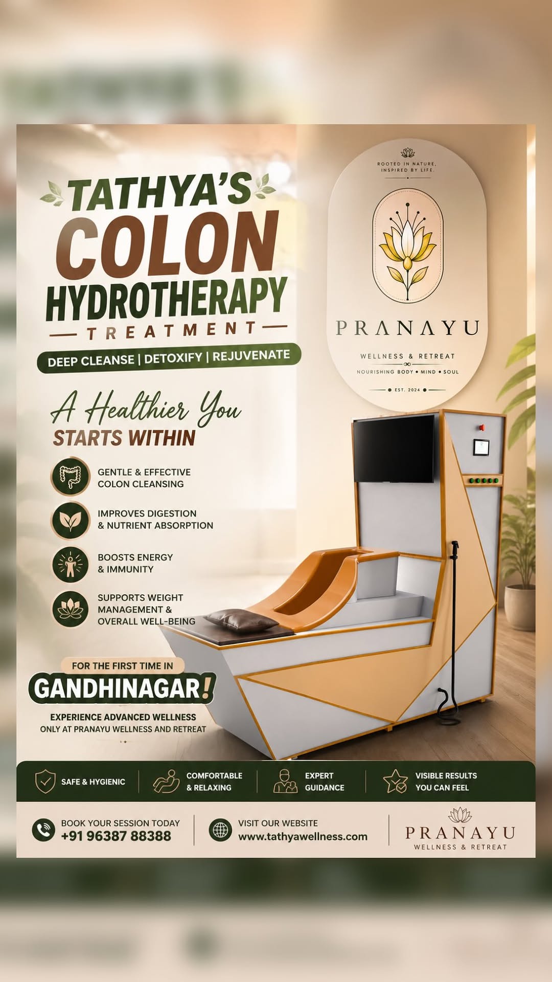 Tathya Colon Hydrotherapy Session at Pranayu Wellness